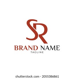 Initial Letter SR Logo Template Design