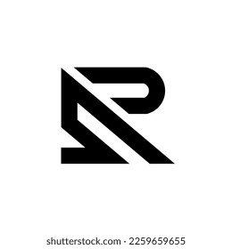 Initial letter SR logo template design