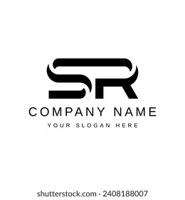 Initial Letter SR Logo Template Design