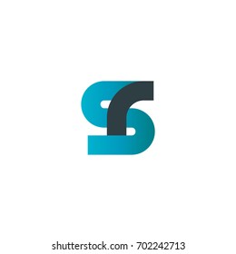 Initial Letter SR RS Linked Design Logo