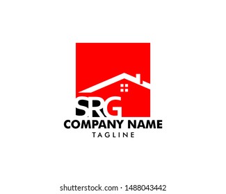 Initial Letter SRG House Logo