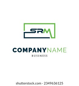 Initial Letter SRM Icon Logo Design Template