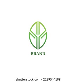 Plantilla de diseño de vectores con el logotipo de la hoja de cálculo de la carta inicial