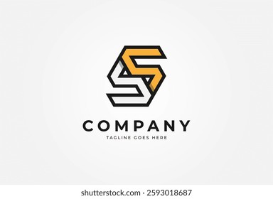 Initial Letter SS Logo, Modern Letter SS design logo inspiration, Can be used for brand and company logos, vector illustration