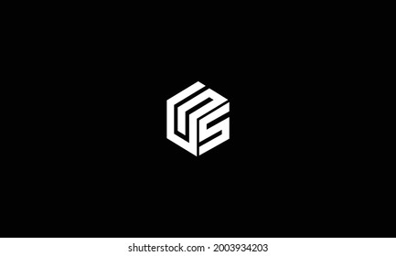 Initial letter SS S minimalist art monogram