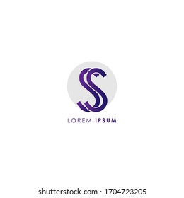 La letra inicial contiene elementos modernos de diseño de logotipo con un círculo gris aislado en fondo blanco. Apropiado para negocios, empresa de grupo de consultoría.