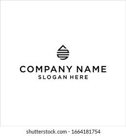 initial letter ss water drop logo design vector illustration template