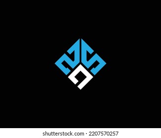Initial Letter SSQ And QSS Logo Template With Modern Art Symbol Flat Design Monogram Illustration.