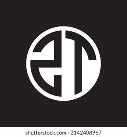 Initial letter ST circle logo design in a modern and minimal vector style, perfect for branding, corporate identity, business monogram, technology, creative agency, and professional design template.