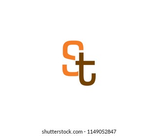 Initial Letter ST Icon Vector Logo Template Illustration Design