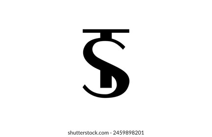 Initial Letter ST Logo Design. ST Logo Design. Creative And Modern ST logo.