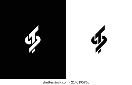 Initial Letter ST Logo Template Design.