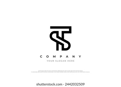 Initial Letter ST or TS Logo Design