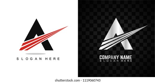 Initial letter A Star Logo icon for business vector art illustration