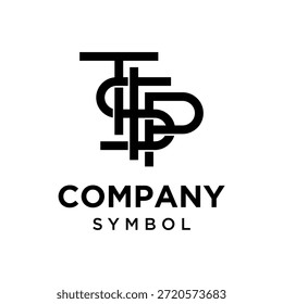 Initial Letter STP TSP PST Monogram Logo Template Design