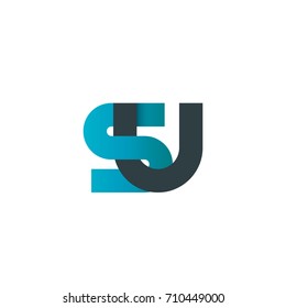 Initial Letter SU Linked Design Logo