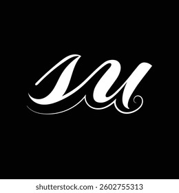 Initial letter su logo design