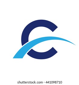initial letter swoosh