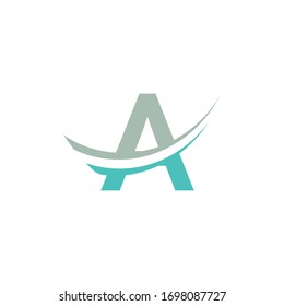 letra inicial un pantosco moderno logotipo vectorial