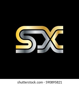 Initial Letter SX Linked Design Logo