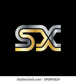 Initial Letter SX Linked Design Logo