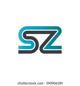 Initial Letter SZ Linked Design Logo