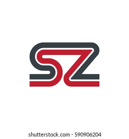 Initial Letter SZ Linked Design Logo