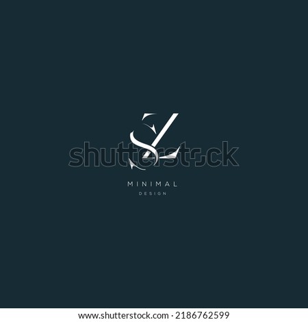 Initial letter sz minimal vector icon Stock fotó © 
