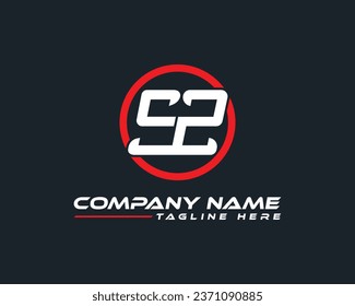 Letra inicial SZ, diseño de logotipo creativo y moderno ZS. Concepto de logotipo de letras SZ con estilo elegante. Logo de la forma de círculo SZ.