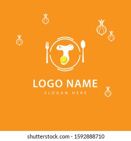 Initial letter T Cafe or restaurant logo