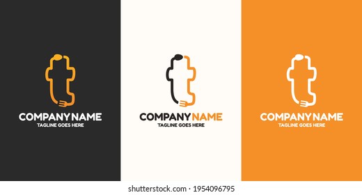Plantilla de diseño del logotipo de la carta inicial T. Gráfico vectorial de ilustración. Diseño de bifurcación y cuchara con símbolo de letra. Perfecto para cafés, restaurantes, negocios de cocina