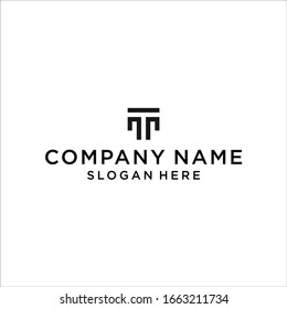 initial letter t logo design vector illustration template