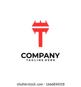initial letter T logo design vector inspiration