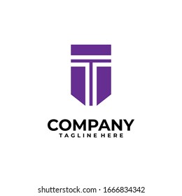 initial letter T logo design vector inspiration