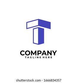 initial letter T logo design vector inspiration