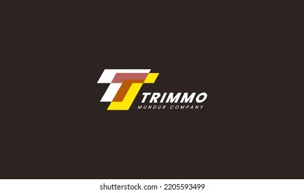 Diseño del logotipo de la letra T inicial. Usable para logotipos de empresas y marcas. Elemento de plantilla de diseño de logotipo de vectores planos.