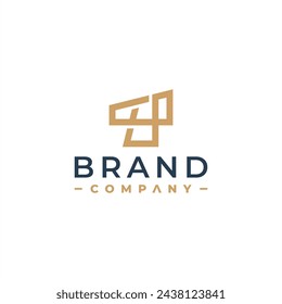 Anfangsbuchstabe T Logo Design