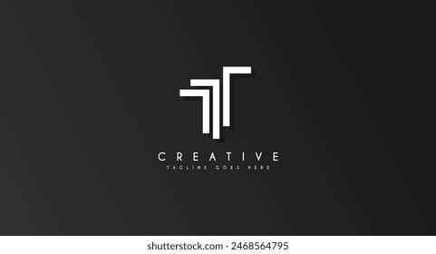 Initial Letter T logo design vector illustration.