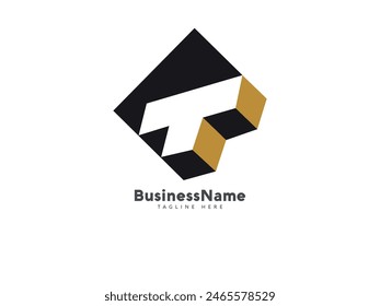 Initial letter t logo icon design