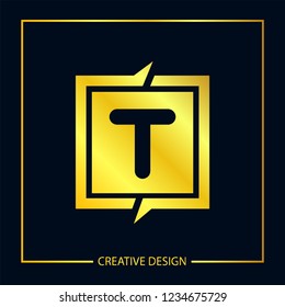 Initial Letter T Logo Template Vector Design