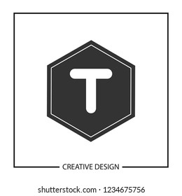 Initial Letter T Logo Template Vector Design