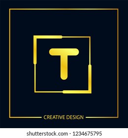 Initial Letter T Logo Template Vector Design