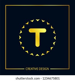 Initial Letter T Logo Template Vector Design
