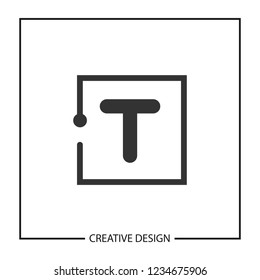 Initial Letter T Logo Template Vector Design