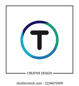Initial Letter T Logo Template Vector Design