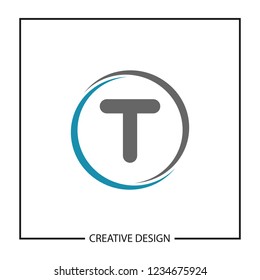 Initial Letter T Logo Template Vector Design