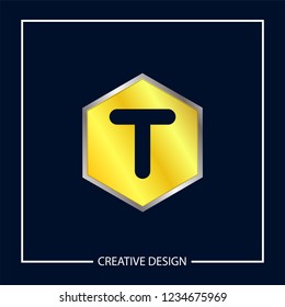 Initial Letter T Logo Template Vector Design