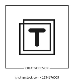 Initial Letter T Logo Template Vector Design