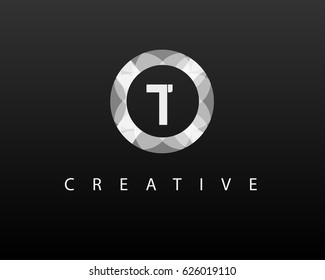 Initial Letter T logo vector template