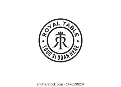 Initial letter T R logo design inspiration